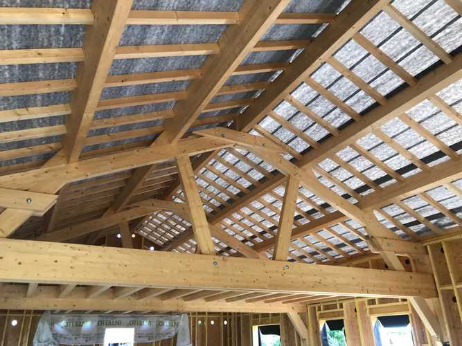 réalisation eco bois construction maison à La Chapelle de Bragny