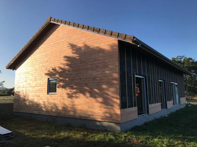 réalisation eco bois construction maison à La Chapelle de Bragny