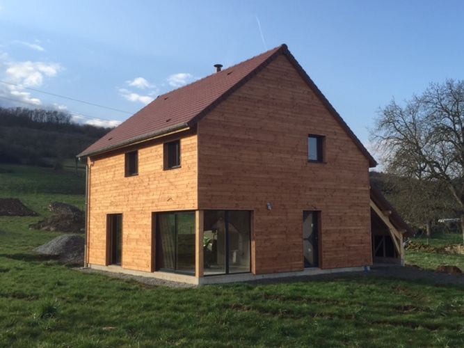 réalisation eco bois construction maison à Mazenay