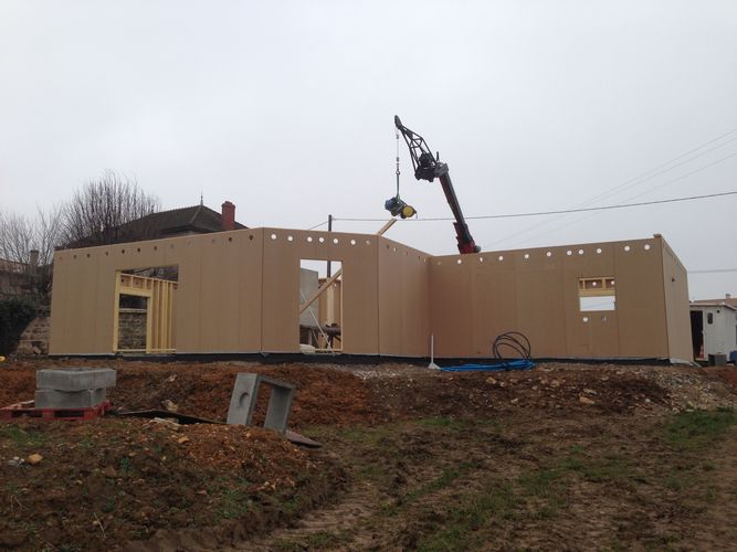 réalisation eco bois construction maison à St Amour