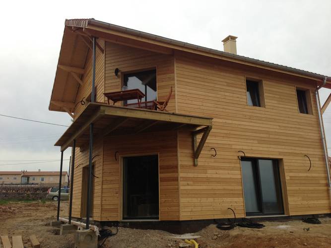 réalisation eco bois construction maison à St Amour